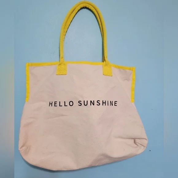 Ulta Canvas Tote Bag | Yellow, Sunshine - Picture 2 of 5